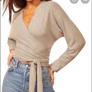 Reformation Azra Wrap Top